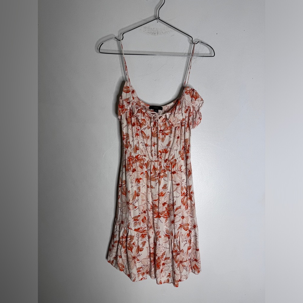J. Crew Floral Mini Dress - Red and White